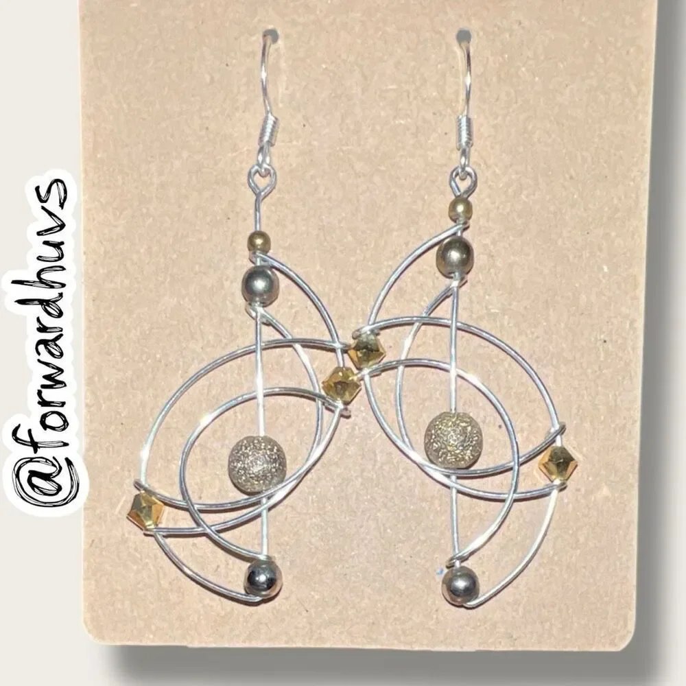 Bundle Sale 3 for $15 | Wire Loop Earrings – Silver-tone Fishhook
